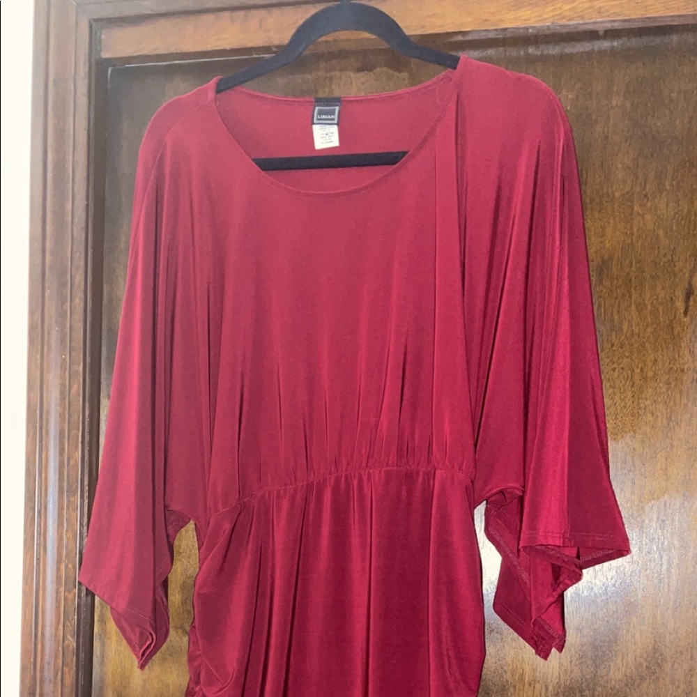 Cranberry midi dress